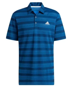 Adidas Two Colour Stripe POLO SHIRT Blue