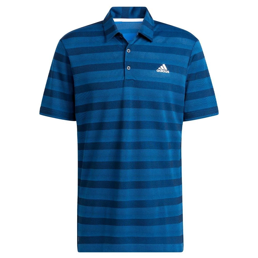 Adidas Two Colour Stripe POLO SHIRT Blue