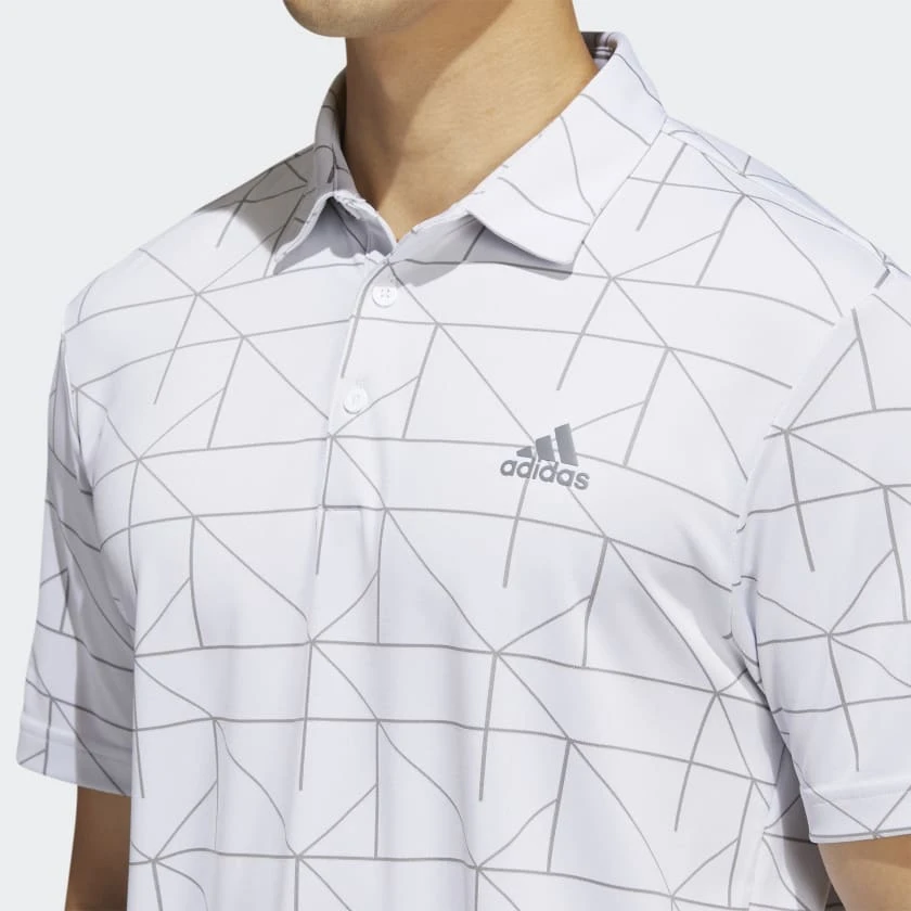 Adidas JACQUARD POLO SHIRT White - Image 2