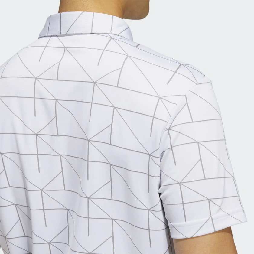 Adidas JACQUARD POLO SHIRT White - Image 3