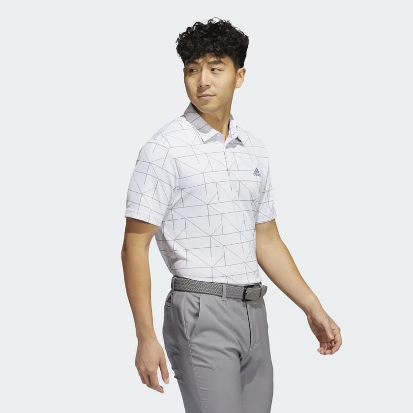 Adidas JACQUARD POLO SHIRT White - Image 4