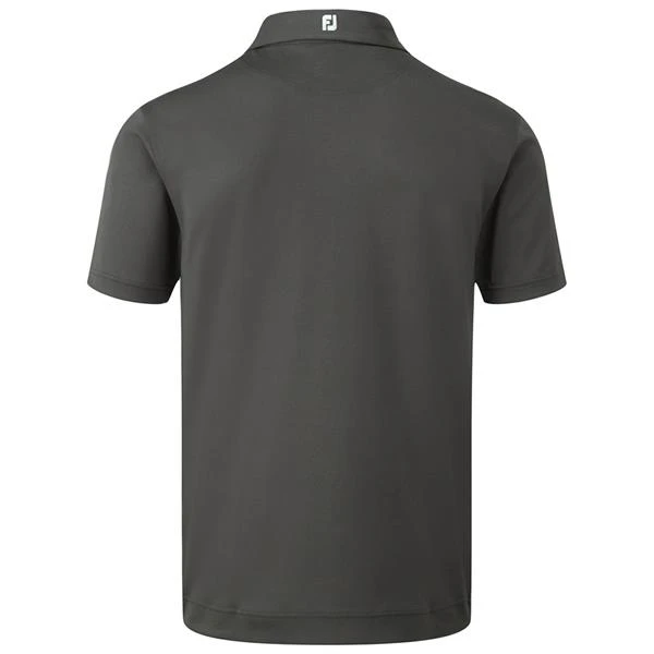 FootJoy Stretch Pique Solid Polo Shirt Charcoal - Image 2
