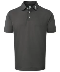 FootJoy Stretch Pique Solid Polo Shirt Charcoal