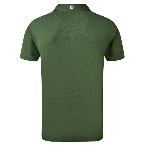 FootJoy Stretch Pique Solid Polo Shirt Olive - Image 2
