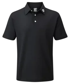 FootJoy Stretch Pique Solid Polo Shirt Black