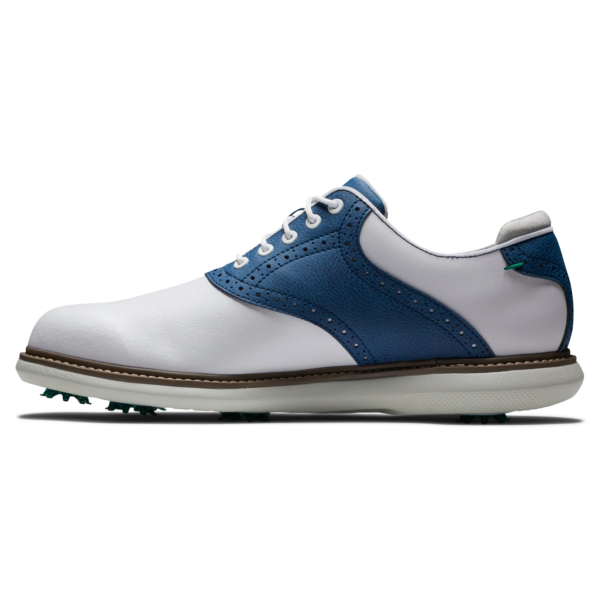 Footjoy Traditions Mens Golf Shoe’s White / Blue - Image 3