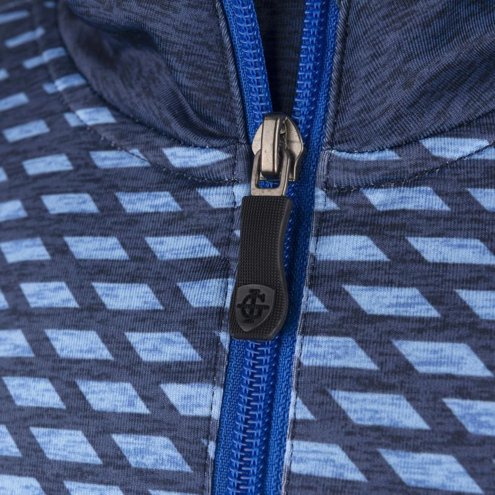 Island Green Zip Neck Sublimation Print Layer Blue - Image 4