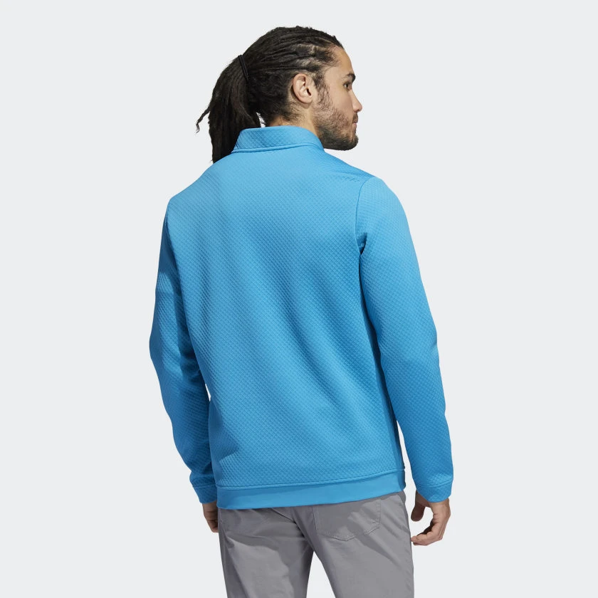 Adidas PRIMEGREEN WATER-RESISTANT QUARTER-ZIP SWEATSHIRT Blue - Image 3