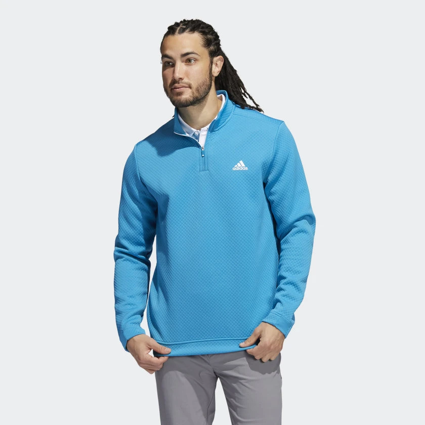Adidas PRIMEGREEN WATER-RESISTANT QUARTER-ZIP SWEATSHIRT Blue - Image 2