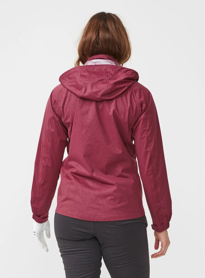 Rohnisch Waterproof Jacket Rain Swirl Burgundy - Image 3