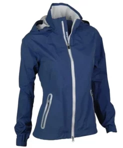 Zero Restriction Ladies Olivia Hooded Waterproof Jacket Storm/White