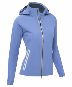 Zero Restriction Ladies Olivia Hooded Waterproof Jacket Moonshine