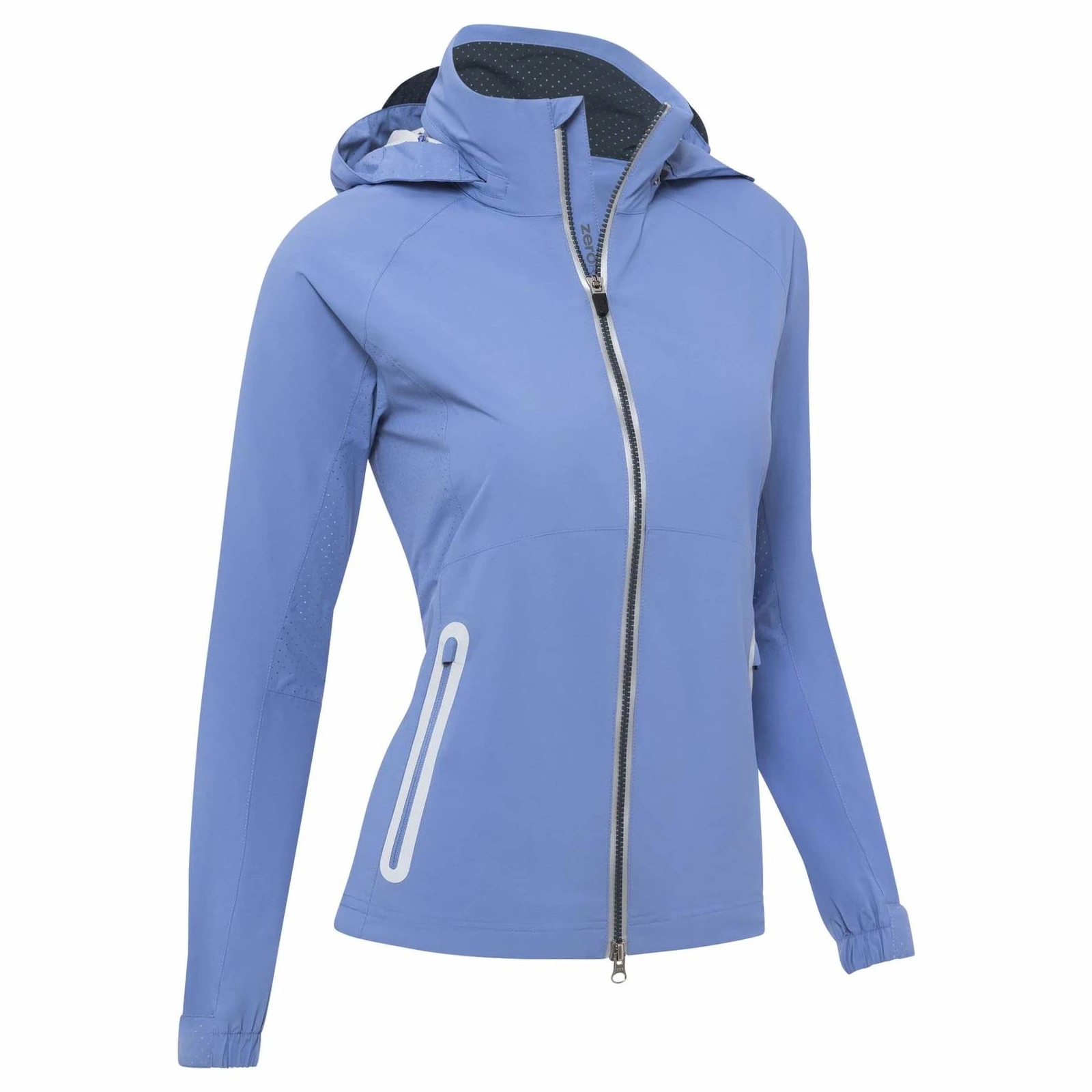 Zero Restriction Ladies Olivia Hooded Waterproof Jacket Moonshine