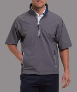 Zero Restriction POWER TORQUE 1/4 ZIP SHORT SLEEVE Waterproof Shadow