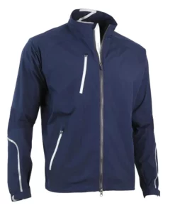 Zero Restriction Power Torque Waterproof Jacket Navy/Metalic Silver